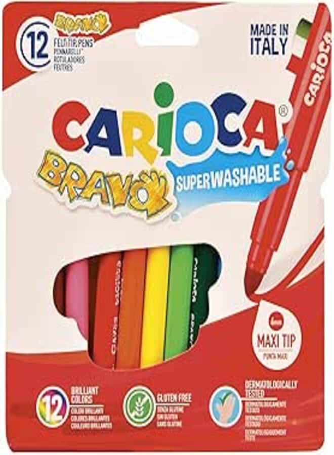 CARIOCA 12 multi-colored markers 42755